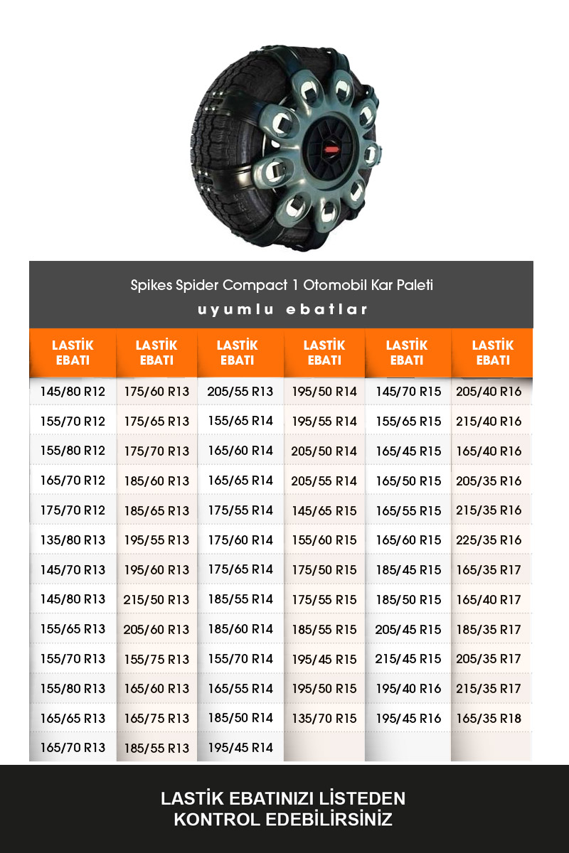 Spikes Spider 215 50R13 Compact 1 Oto Kar Paleti